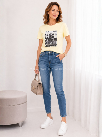 Žluté tričko VOGUE BASIC