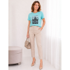Tyrkysové tričko VOGUE BASIC