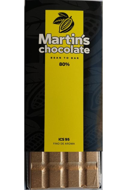 Odrůdová čokoláda 80% ICS 95 BEAN TO BAR - 80 g