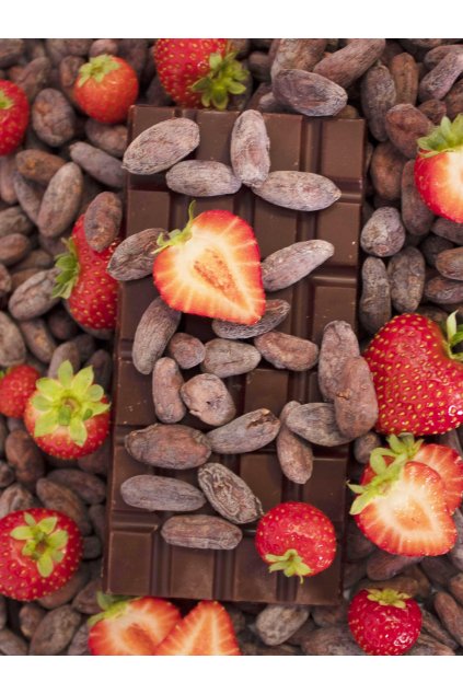 Čokoláda 74% s jahodami BEAN TO BAR - 70 g