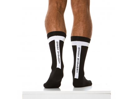 XS1813 black modus vivendi accessories gay accessories line athletic socks 2