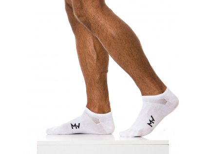 XS1818 white modus vivendi accessories gay accessories line gym socks 1