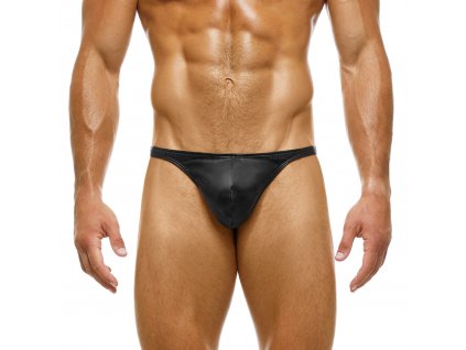 Modus Vivendi Leather tanga black MV-20516