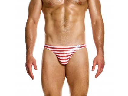 DS2412 red laminated low cut brief modus vivendi swimwear 0