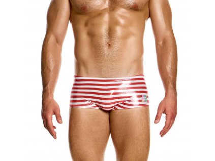 DS2421 red laminated brazil cut boxer modus vivendi swimwear 0