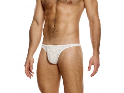 07413 natural striped crochet low cut brief modus vivendi underwear 0