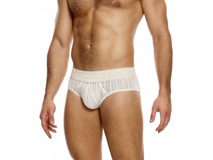 07414 natural striped crochet classic brief modus vivendi underwear 0