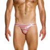 DS2412 red laminated low cut brief modus vivendi swimwear 0