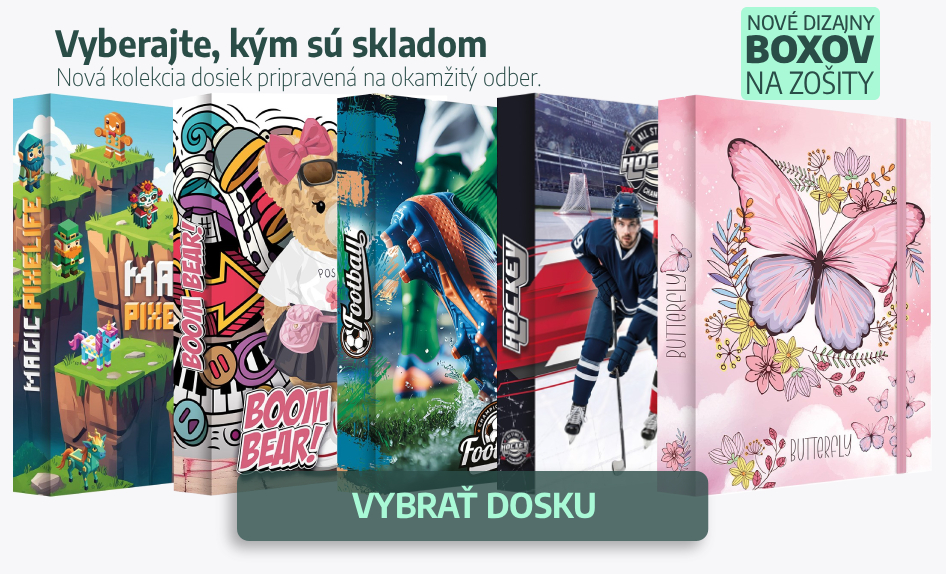 Nová kolekcia dosiek na zošity