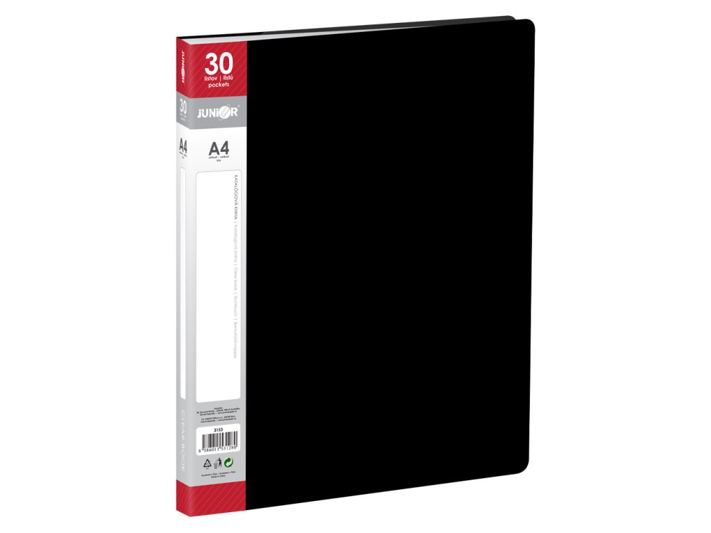 katalogova kniha a4 30 listova cierna