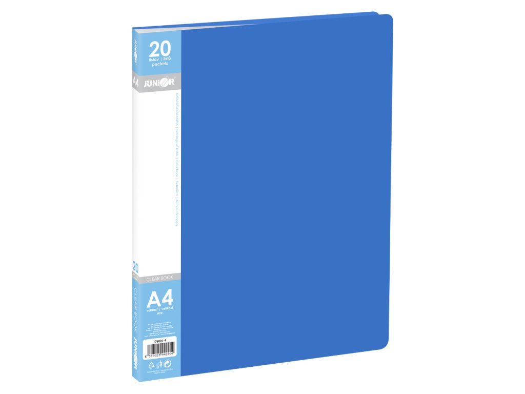 katalogova kniha a4 20 listova modra