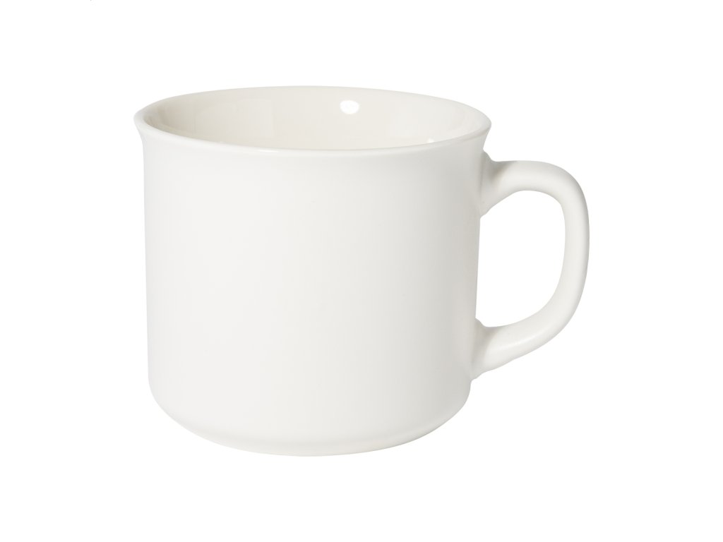 matný vintage hrnček (Farba white)