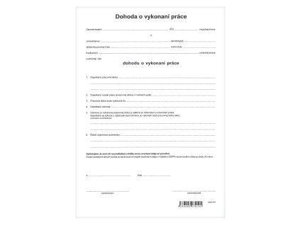 2894 sk dohoda o vykonani prace a4 10 php