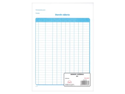 3079 sk dennik vazenia a4 100 listov 286 php