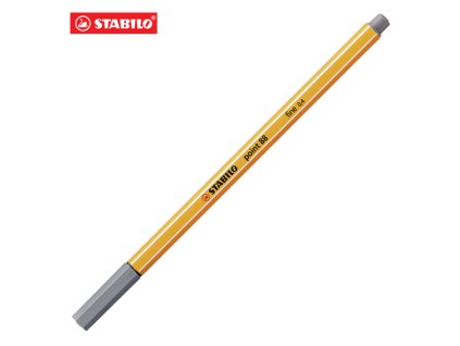 liner stabilo point 88 tmavosedy