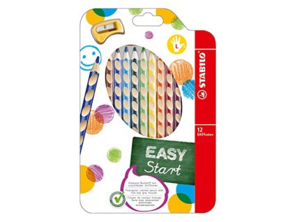 pastelky trojhranne stabilo easycolors pre lavakov 12 ks
