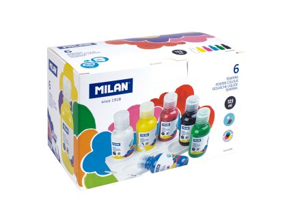 sada temperovych farieb milan 6ks 125 ml