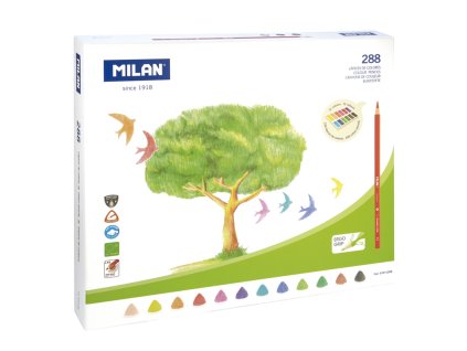 pastelky milan trojhranne 288 ks