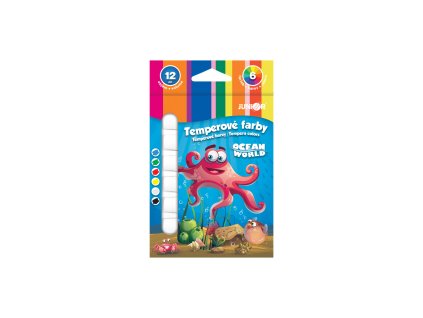 farby temperove junior ocean world 12 ml sada 6 ks