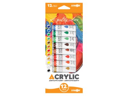 akrylove farby junior 12 ml sada 12 ks