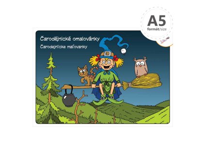omalovanka a5 carodejnicke omalovanky