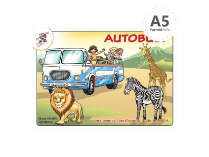 omalovanka a5 autobusy