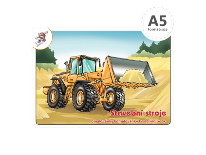 omalovanka a5 stavebne stroje