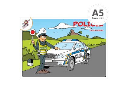 omalovanka a5 policia