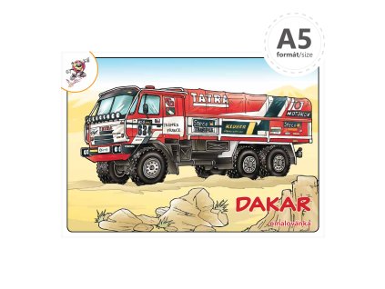 omalovanka a5 dakar