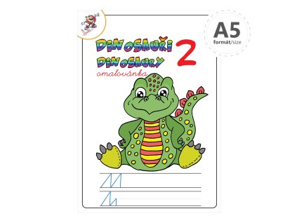 omalovanka a5 dinosaury 2