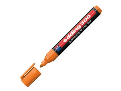 permanentny popisovac edding 300 oranzovy