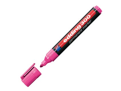 permanentny popisovac edding 300 ruzovy