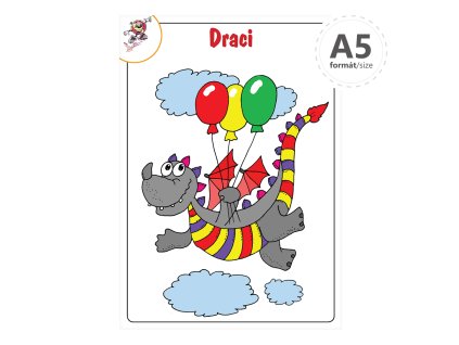 omalovanka a5 draci
