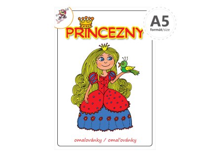 omalovanka a5 princezny