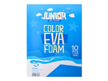 dekoracna pena a4 eva modra 2 0 mm sada 10 ks