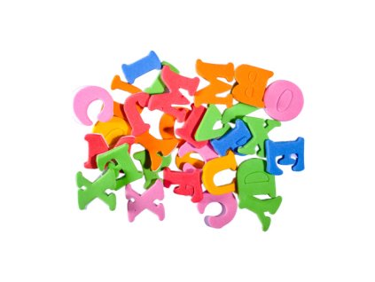 samolepiace farebne pismenka 20 ks