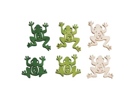 drevene zabky 3 farby 18 ks