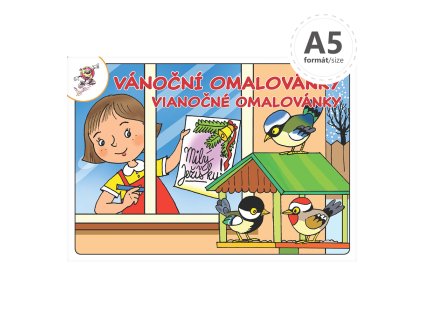 omalovanka a5 vianocne omalovanky