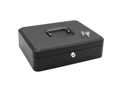 pokladna kovova 12 cierna