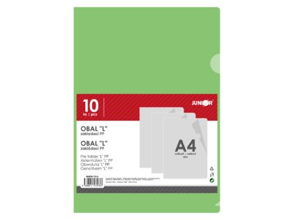 obal zakladaci l pp a4 zeleny sada 10 ks