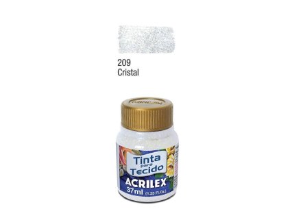 acr farba na textil 37ml glitter crystal