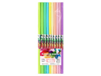 krepovy papier junior 200x50 cm pastel sada 10 ks