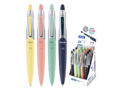 pero gulockove milan capsule silver 1 0 mm modre