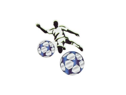 sticker na tasku football player sada 2 ks