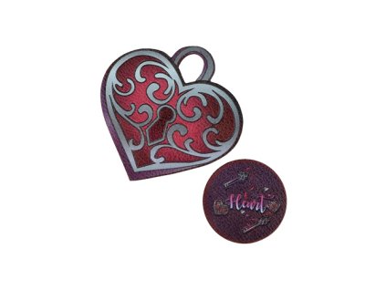 sticker na tasku heart sada 2 ks