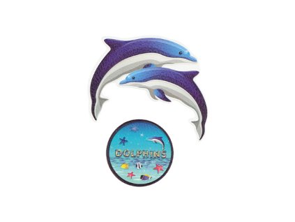 sticker na tasku dolphins sada 2 ks