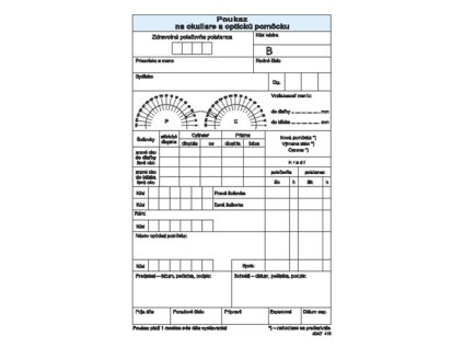 poukaz na okuliare a opticku pomocku 410