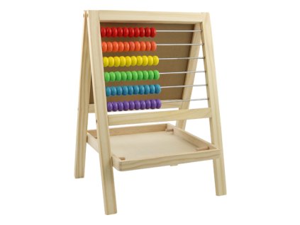 multifunkcna magneticka tabula a pocitadlo 24x20x35 cm drevena