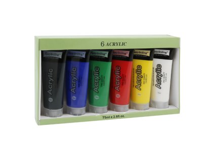 farby akrylove 6 ks x 75 ml