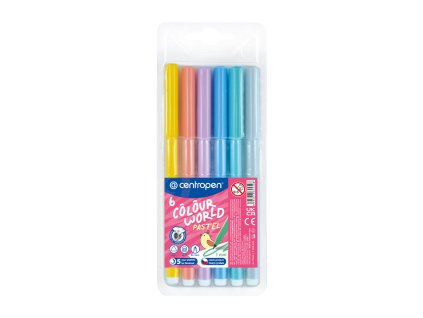 fixy centropen 7550 colour world pastel sada 6 ks